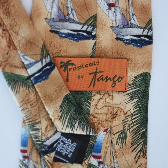 Set of 4 100% Silk Tropicalo Ties by Tango - Picture 9 of 10